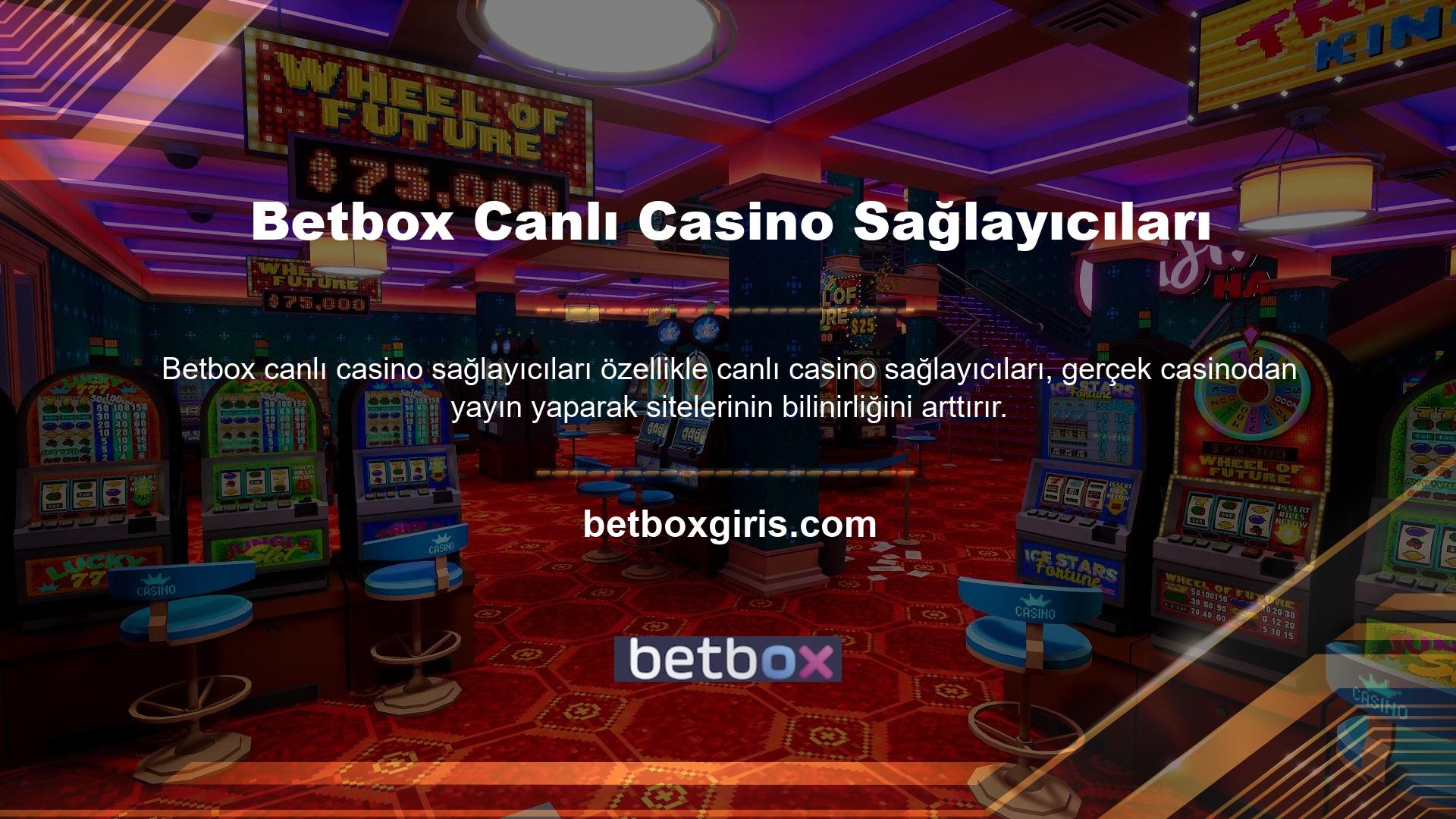 Canlı bahis ve casino oyunu promosyon teklifleri, bahis tutkunu olan Betbox aksine tüm bahisçilere hitap eder