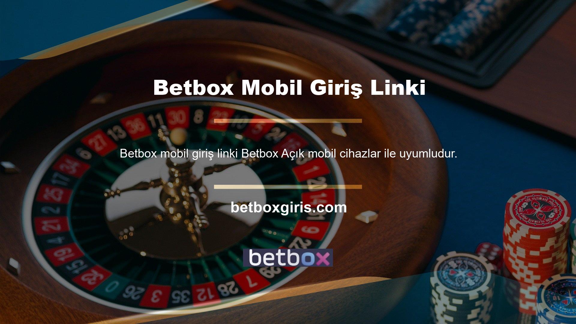 Sitenin sosyal medya hesaplarında paylaşılan Betbox giriş URL'si, mobil cihazların Android ve iOS sürümleriyle uyumludur