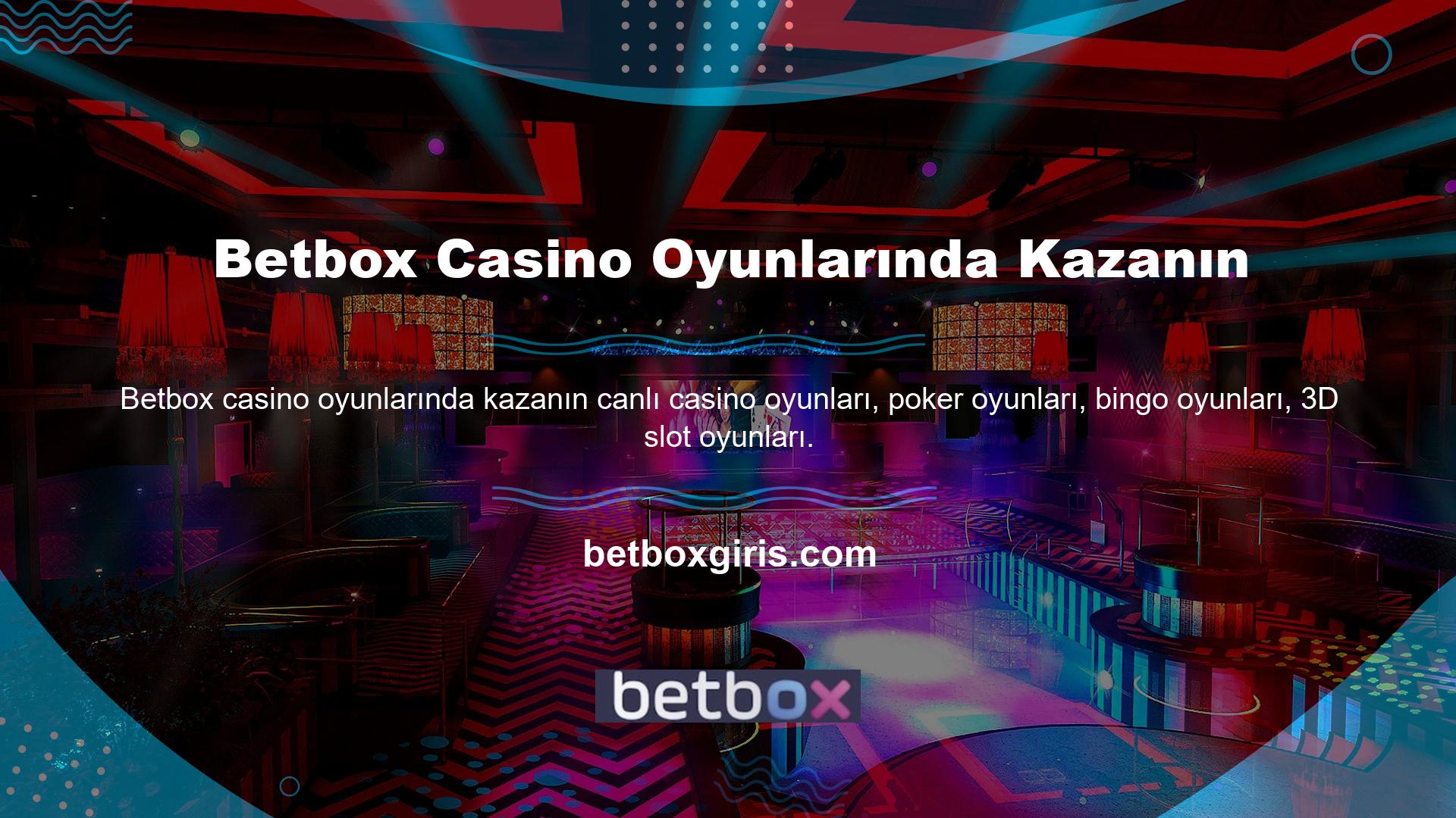 Win Betbox Casino Games ödülleri dağıtacak ve ödülleri almak isteyen tüm üyeler Betbox markasına katılmaya davet edilecek